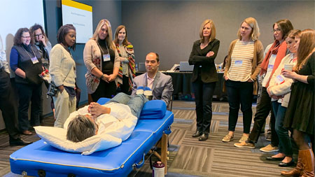 Dr. Garcia teaching biomagnetism