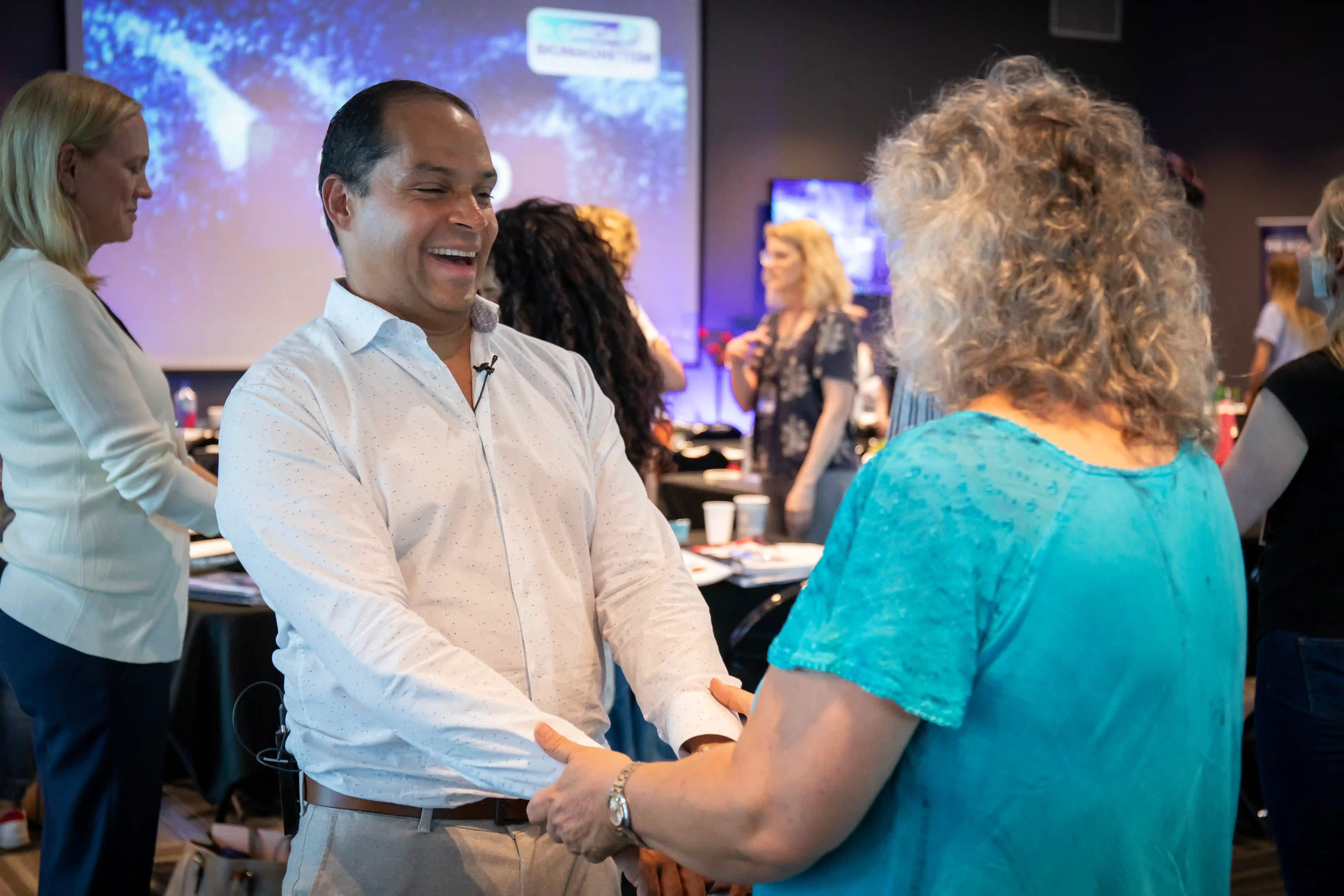 Dr. Garcia with students