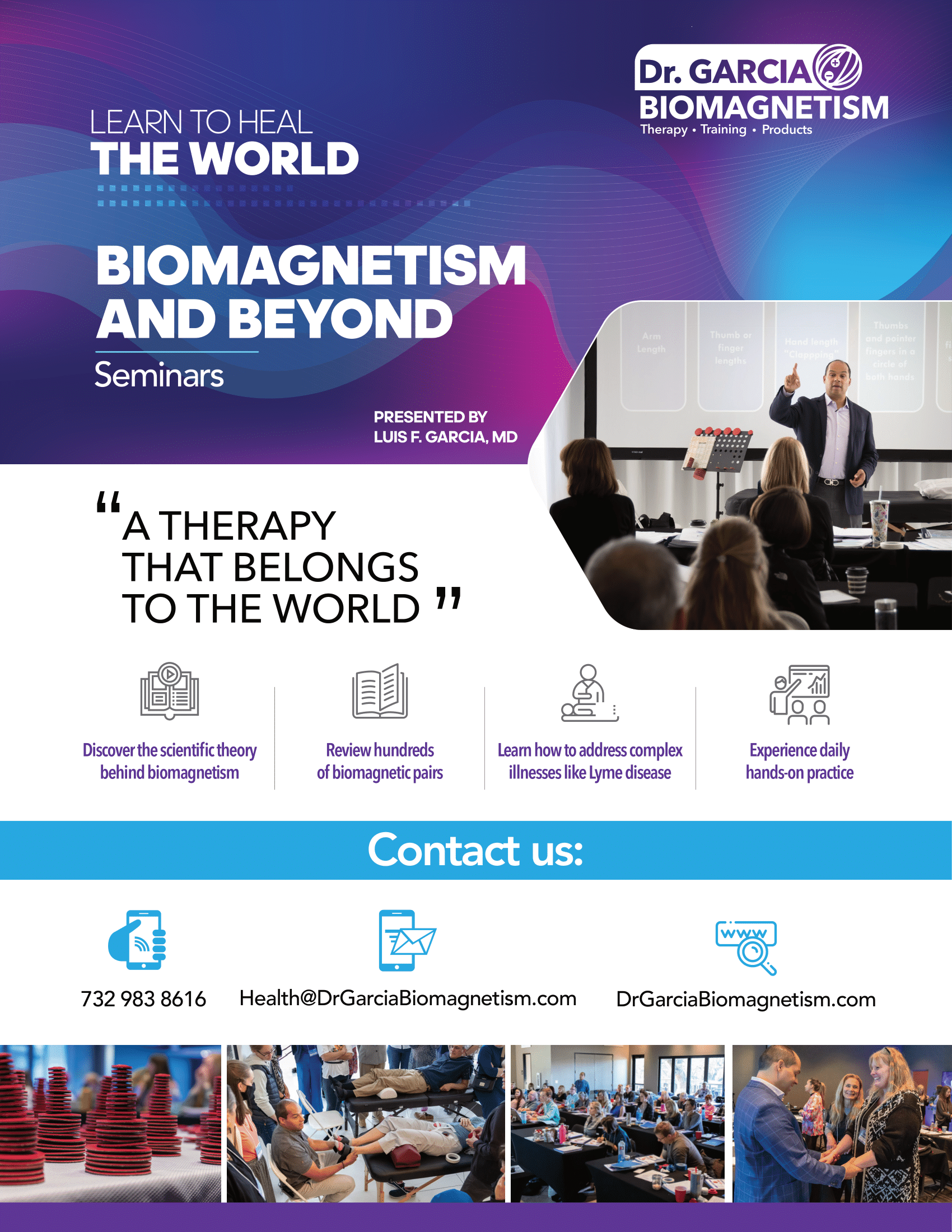 Scientific biomagnetism concept and pH balance visualization